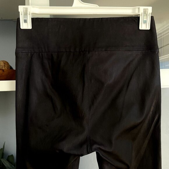 SPRWMN Anthracite Leather Crop Leggings - Picture 8 of 10